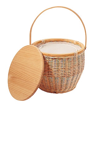 Round Picnic Cooler Basket Sunnylife