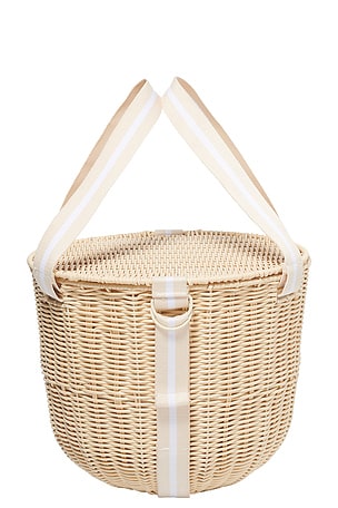 Round Picnic Cooler Basket Le Weekend Sunnylife
