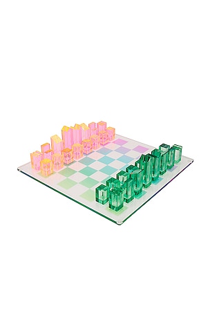 Ombre Lucite Chess & Checkers Sunnylife