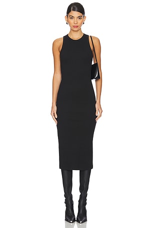 James Perse Open Back Skinny Dress in Black REVOLVE