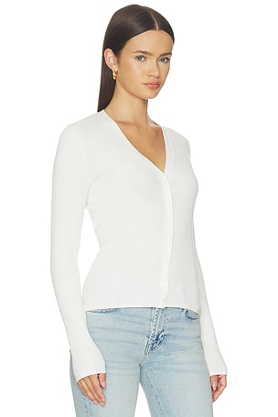 Sold Out NYC The Ribbed Favorite Cardi in Cream