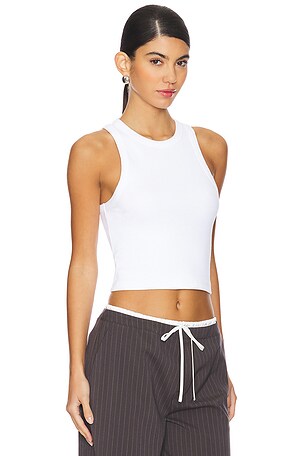 Sold Out NYC DÉBARDEUR THE CROPPED NOT SO BASIC en Blanc