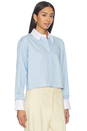 Sold Out NYC The Cropped Everything Shirt in Baby Blue