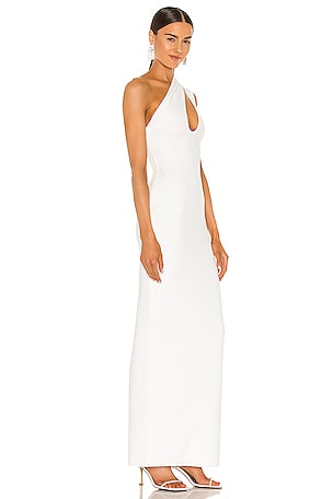 SOLACE London Krista Maxi Dress in Cream