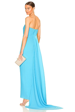SOLACE London Harlee Maxi Dress in Turquoise | REVOLVE