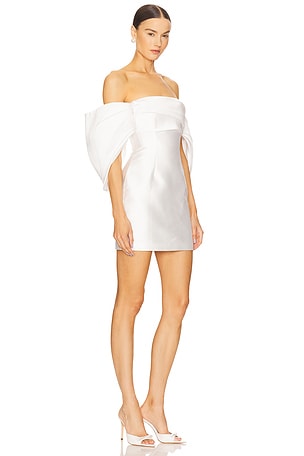 SOLACE London Elina Mini Dress in White