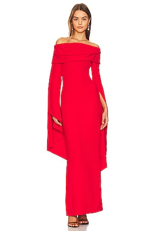 SOLACE London Arden Maxi Dress in Red | REVOLVE