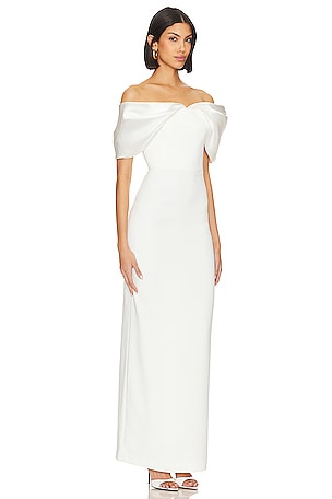 SOLACE London Dakota Maxi Dress in Cream