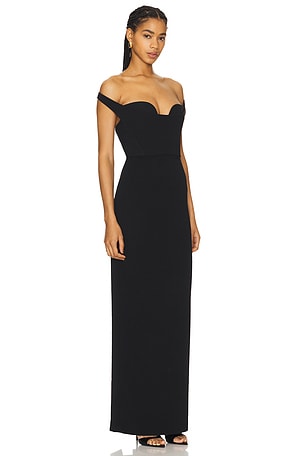 SOLACE London Serina Maxi Dress in Black