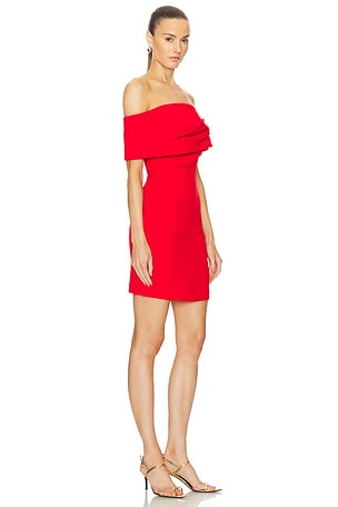 SOLACE London Neve Mini Dress in Red