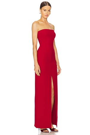 SOLACE London Bysha Maxi Dress in Red