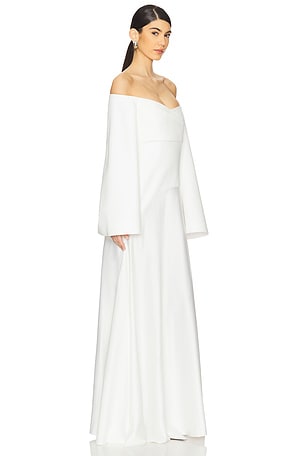 SOLACE London Rina Maxi Dress in White