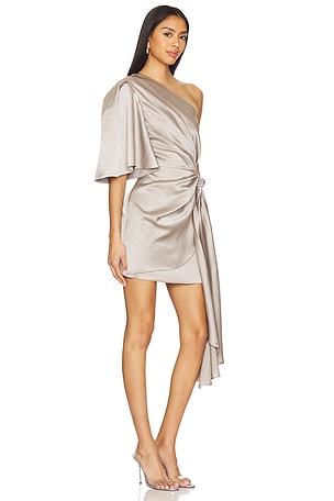 SOLACE London Marcie Mini Dress in Grey