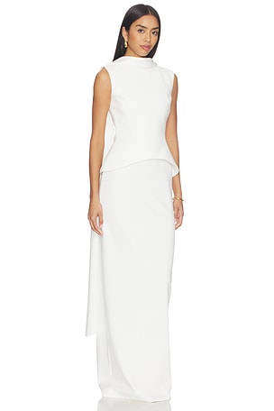 SOLACE London Annie Maxi Dress in Cream