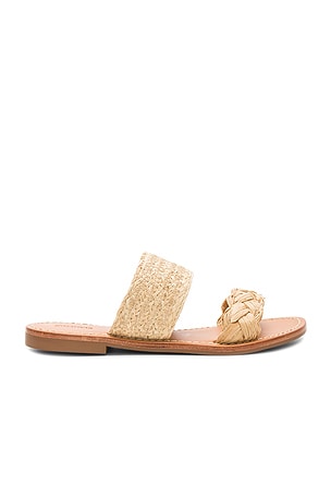Soludos Raffia Braided Slide Sandal in Natural REVOLVE