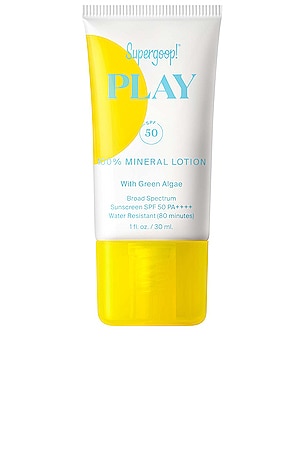 LOÇÃO MINERAL SPF 50 PLAY 100% MINERAL LOTION SPF 50 WITH GREEN ALGAE Supergoop!