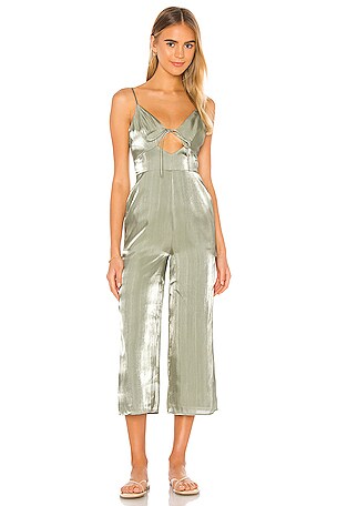 Song of Style Carter Jumpsuit in Sage Green | REVOLVE