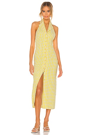 maxi dress retro Sadie Maxi Dress Blue Retro Jacquard Blue / XXS