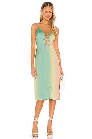 Song of Style Monroe Midi Dress in Ombre Multi | REVOLVE