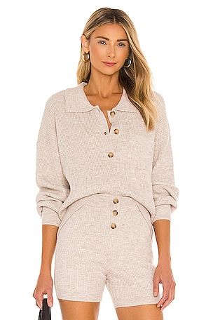 Amanda Oversized Knit Polo Song of Style