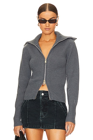 Keziah Double Zip Sweater Song of Style