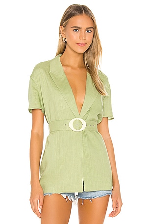 Song of Style Tillie Blazer in Pear Green