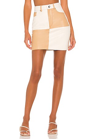 Vianka Leather Mini Skirt Song of Style