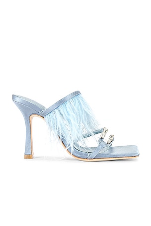 Song of Style Feather Heel in Blue REVOLVE