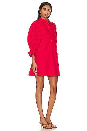 SOVERE Focus Smock Dress in Red