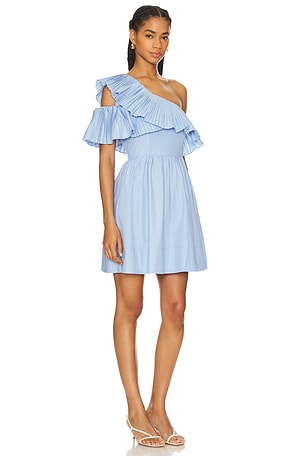 SOVERE Bliss Mini Dress in Baby Blue