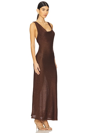 SOVERE Spark Dress in Brown