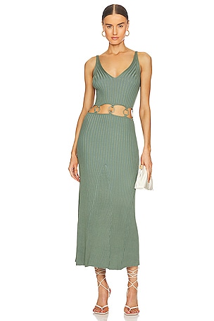 green emerald velvet dress Sovere Georgia Maxi Dress in Celery – Coco & Lola