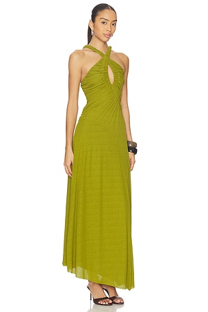 SOVERE Alora Midi Dress in Green