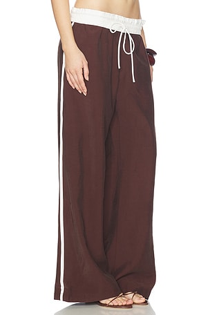 SOVERE Sora Pant in Brown,White