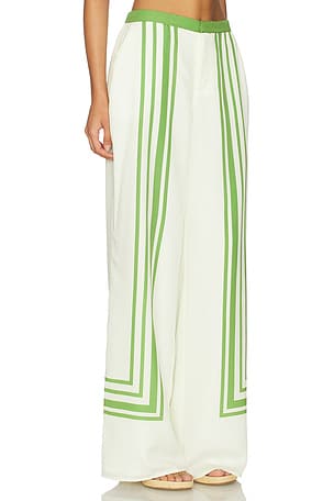 SOVERE Chase Pant in White,Green