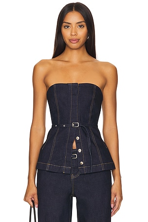 BUSTIER EN DENIM DUSKSOVERE$159