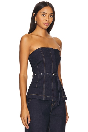 SOVERE Dusk Denim Bodice in Blue