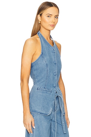 SOVERE Everleigh Denim Tunic in Blue