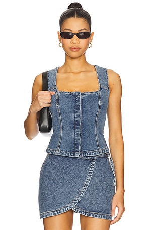 Dawn Denim Bodice Top SOVERE