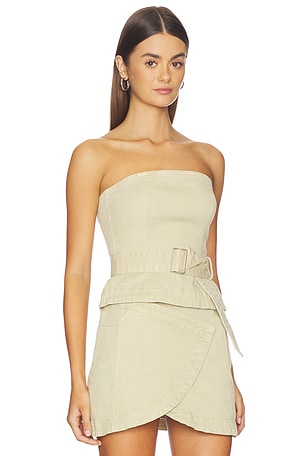 SOVERE Verve Denim Bodice in Beige