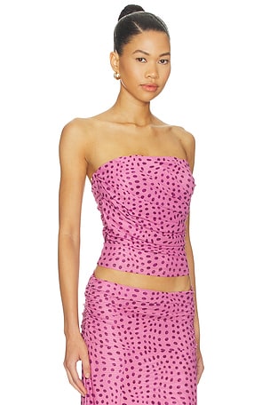 SOVERE Zuri Strapless Top in Mauve