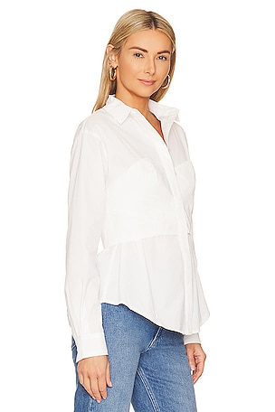 SOVERE Capture Corset Top in White