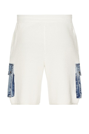 SEROYA Henry Cargo Short in White. Size S. Also