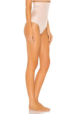 SPANX SPANXshape™ Suit Your Fancy High-Waisted Thong in Tan. Size XS. Also