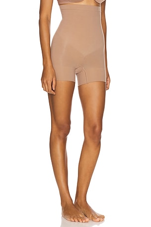 SPANX Spanxsculpt Seamless Power High Waisted Shorty in Taupe. Size XL. Also