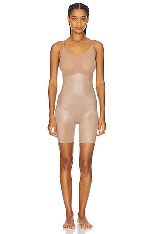 Shape Invisible Shaping Closed Bust Mid-thigh Bodysuit SPANX