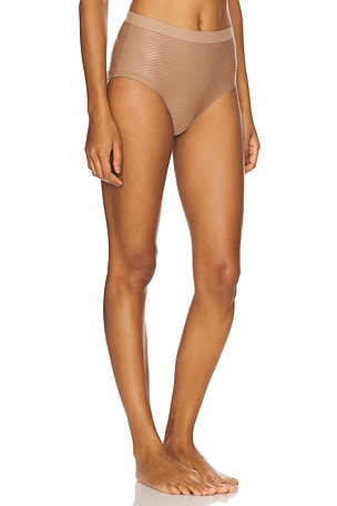 SPANX Shape Invisible Supima Cotton Brief in Tan. Size XS. Also