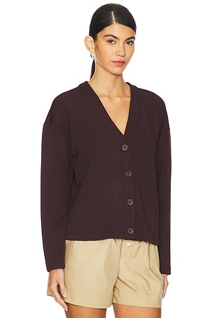 SPANX Air Essential Cropped Cardigan in Brown