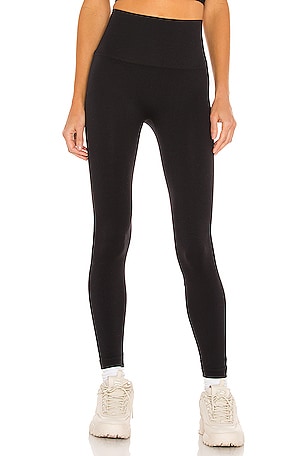 WeWoreWhat Lace Up Legging in Jet Black