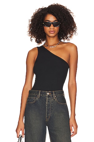 Suit Yourself Ribbed One Shoulder Bodysuit SPANX